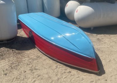 Kavips Sandblasting finished painted rowboat